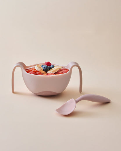 b.box Silicone Meal Set Combo-Strong Suction Base-Pack of 4-Blush Pink