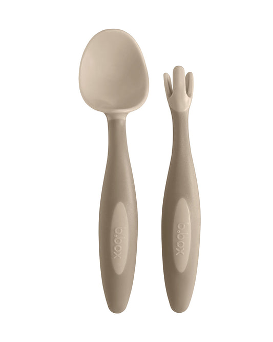 b.box Silicone Meal Set Combo-Strong Suction Base-Pack of 4-Latte