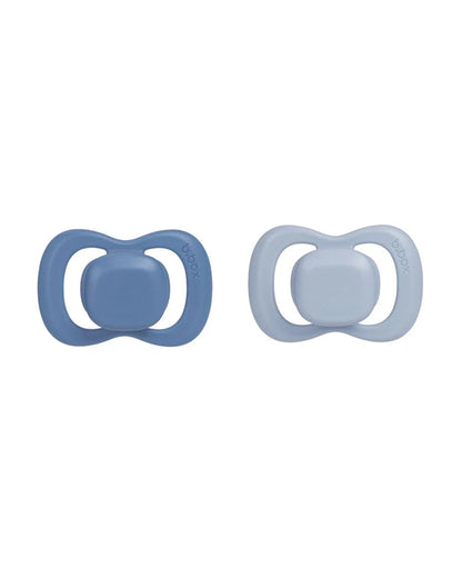 b.box Pacifier Intuitive Symmetrical Silicone Teat-Pack of 2-Ocean & Sky