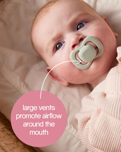 b.box Pacifier Intuitive Symmetrical Silicone Teat-Pack of 2-Ocean & Sky