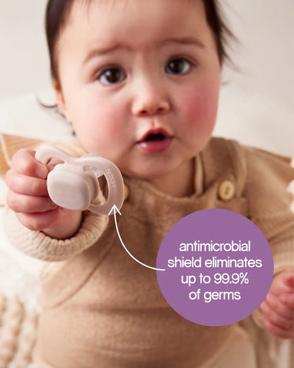 b.box Pacifier Intuitive Symmetrical Silicone Teat-Pack of 2-Ocean & Sky