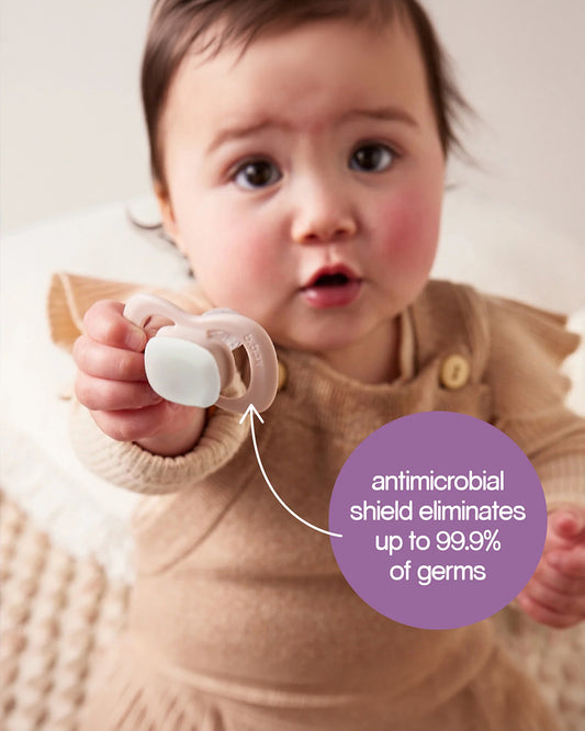 b.box Pacifier Intuitive Symmetrical Silicone Teat-Pack of 2-Ocean & Sky