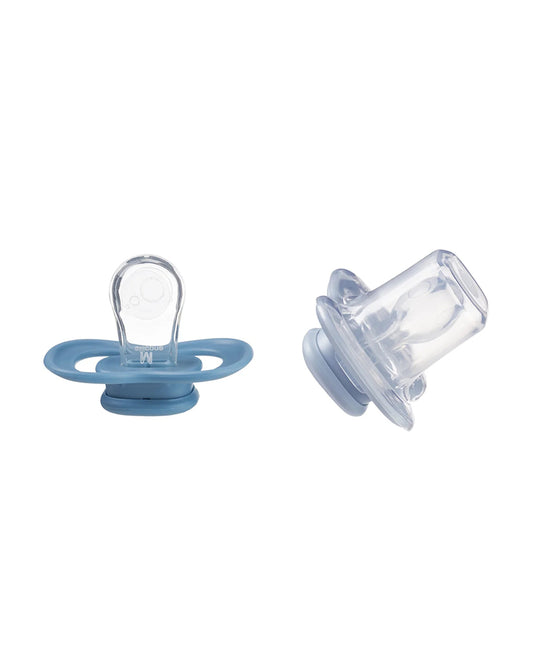b.box Pacifier Intuitive Symmetrical Silicone Teat-Pack of 2-Ocean & Sky