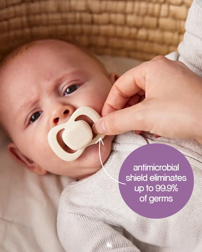 b.box Glow Pacifier Ergonomic Teat & Shield Design-Pack of 2-Sky & Sage