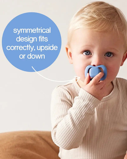 b.box Glow Pacifier Ergonomic Teat & Shield Design-Pack of 2-Blush & Latte