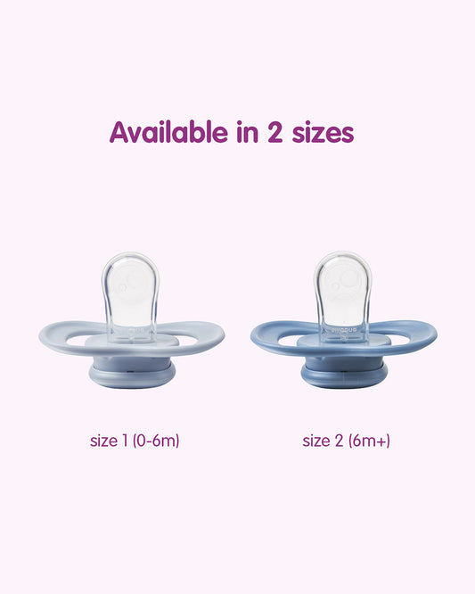 b.box Glow Pacifier Ergonomic Teat & Shield Design-Pack of 2-Blush & Latte