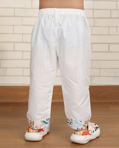 Polka Tots Multicolor Nightsuit-Floral Print-Cotton-For Infants