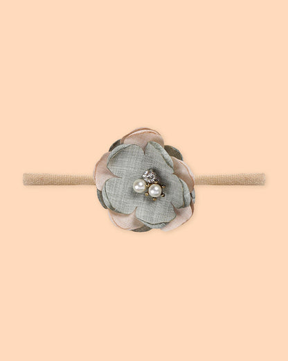 Polka Tots Multicolor Headband Set-Floral-Cotton-Pack of 5-For Infants