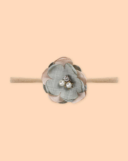Polka Tots Multicolor Headband Set-Floral-Cotton-Pack of 5-For Infants