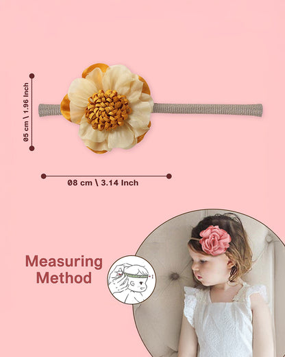 Polka Tots Multicolor Headband Set-Floral-Cotton-Pack of 10-For Infants