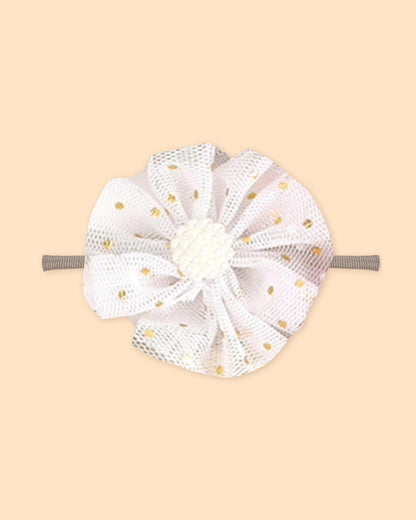 Polka Tots Multidesign Headband Set-Solid-Cotton-Pack of 10-For Infants