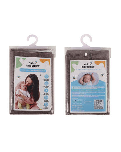 nuluv Mattress Protector-Ultra-Absorbent & Wrinkle free-100% Leak-Proof with Overnight Protection-Grey-For Infants