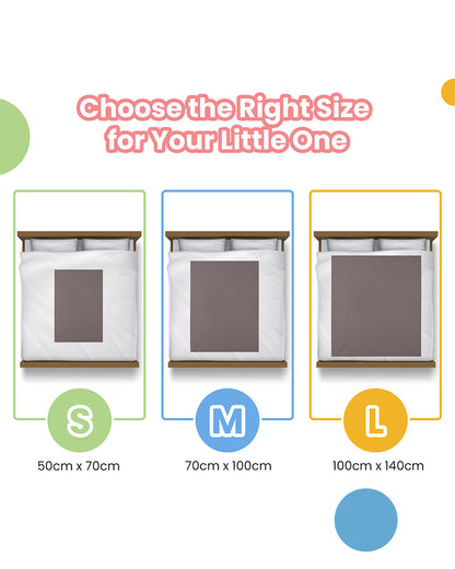 nuluv Mattress Protector-Ultra-Absorbent & Wrinkle free-100% Leak-Proof with Overnight Protection-Grey-For Infants