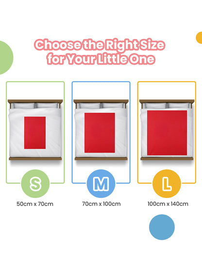 nuluv Mattress Protector-Ultra-Absorbent & Wrinkle free-100% Leak-Proof with Overnight Protection-Red-For Infants