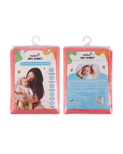 nuluv Mattress Protector-Ultra-Absorbent & Wrinkle free-100% Leak-Proof with Overnight Protection-Peach-For Infants