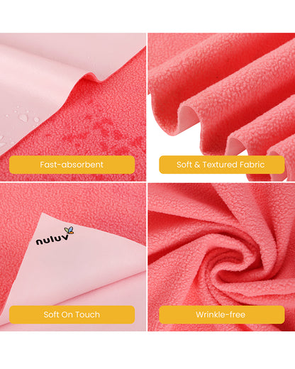 nuluv Mattress Protector-Ultra-Absorbent & Wrinkle free-100% Leak-Proof with Overnight Protection-Peach-For Infants