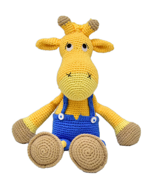 Happy Threads Alex Giraffe Soft Toy-Easily Washable-Plush Cuddly Toy For Newborn