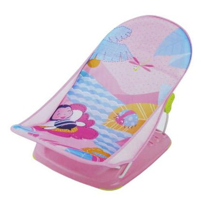 Mastela Deluxe Baby Bather-With 3 Position Recline & Padded Head Rest-0 to 6M-Pink Dolphin