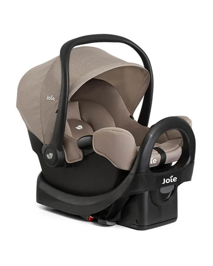 Joie Rue Baby Car Seat With Base-Rear Facing-FAA Approved-With Anti Rebound Bar to Minimise Movement During Impact-2 Years Warranty-For 1.8 to 13.6 kg-Mocha