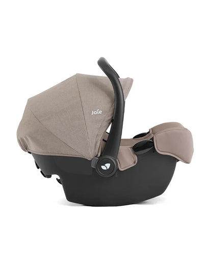 Joie Rue Baby Car Seat With Base-Rear Facing-FAA Approved-With Anti Rebound Bar to Minimise Movement During Impact-2 Years Warranty-For 1.8 to 13.6 kg-Mocha