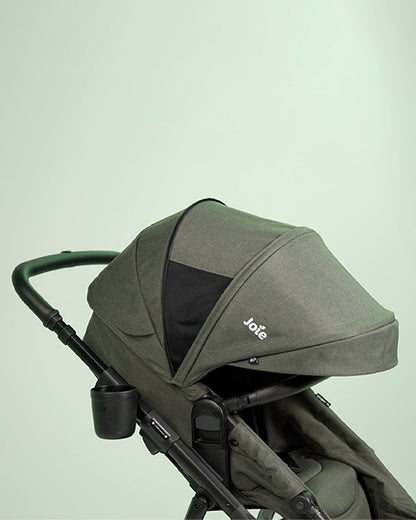 Joie Ginger LX Baby Stroller-Converts into Pramette (Carry Cot) With One Hand-Height Adjustable & Parent Handle Bar-Reversible & Flat Reclining Seat-2 Years Warranty-Pram For 0 to 4Y (Upto 22 Kg)-Mocha