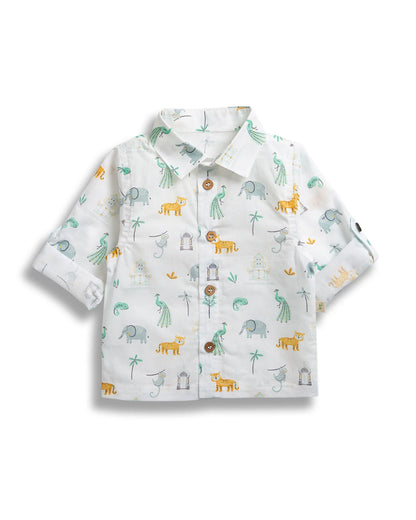 Tiny Twig White Shirt-Perfect Paradise-Organic Cotton-For Infants