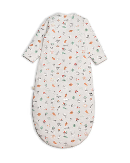 Tiny Twig Baby Sleeping Bag with Beanie-100% Organic Cotton-White-Autumn Harvest-For Infants