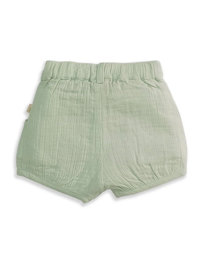 Tiny Twig Sage Shorts-Solid-Organic Cotton-For Infants