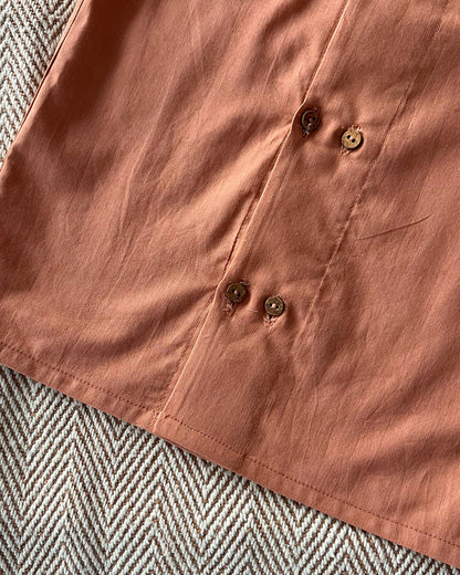 Bhaakur White & Brown Jhablas-Tulip & Bird-GOTS Certified Organic Cotton-Pack of 2-For Infants