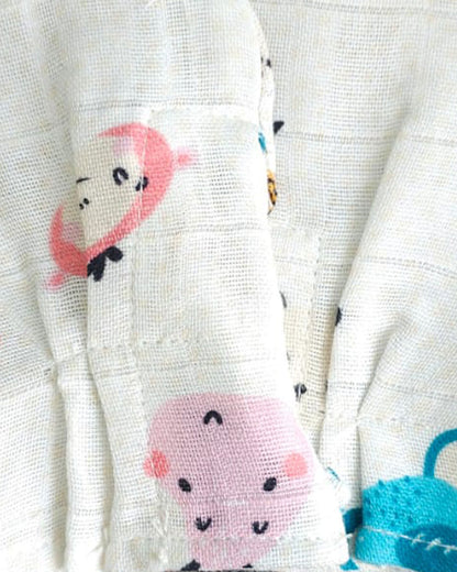 Keebee Multicolor Mittens-Funky Friends-Organic Cotton-For Infants
