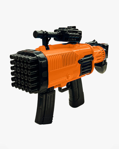 JCB Bubble Gun With Tray & Bubble Solution-Indoor Toy-Orange-36M+