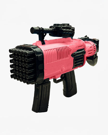 JCB Bubble Gun With Tray & Bubble Solution-Indoor Toy-Pink-36M+