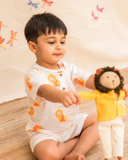 Mouse in The House T-shirt & Shorts Set-The Regal Lion-Cotton-For Infants