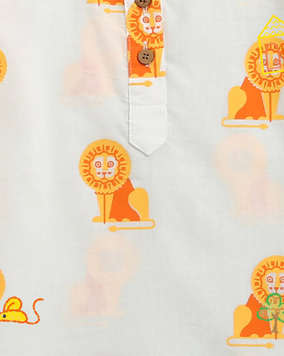 Mouse in The House T-shirt & Shorts Set-The Regal Lion-Cotton-For Infants
