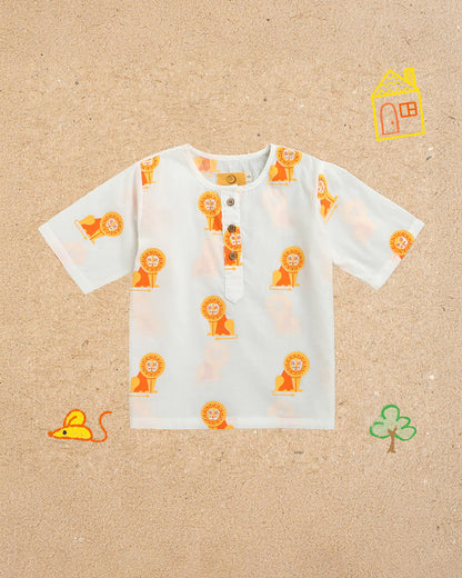 Mouse in The House T-shirt & Shorts Set-The Regal Lion-Cotton-For Infants