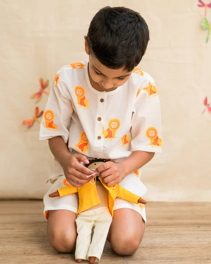 Mouse in The House T-shirt & Shorts Set-The Regal Lion-Cotton-For Infants