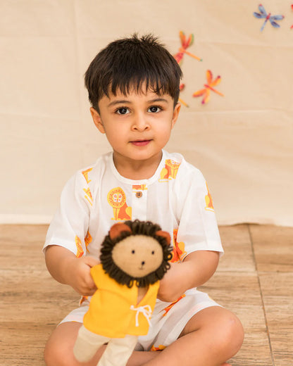 Mouse in The House T-shirt & Shorts Set-The Regal Lion-Cotton-For Infants