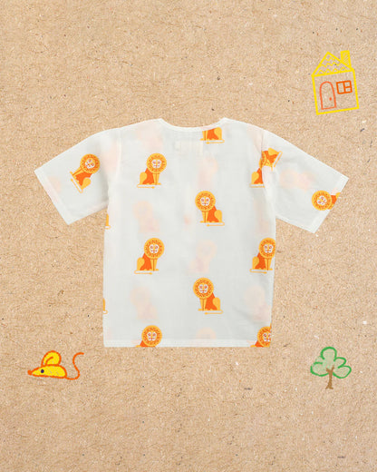 Mouse in The House T-shirt & Shorts Set-The Regal Lion-Cotton-For Infants