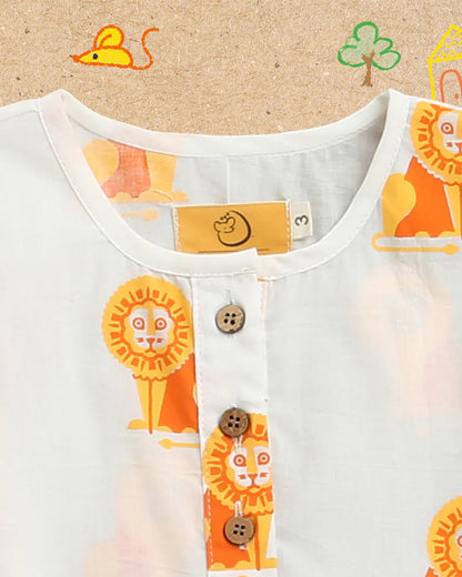 Mouse in The House T-shirt & Shorts Set-The Regal Lion-Cotton-For Infants