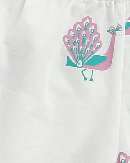 Mouse in The House T-shirt & Shorts Set-The Majestic Peacock-Cotton-For Infants
