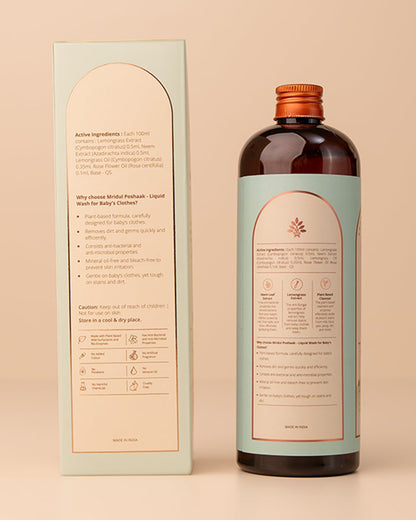 Baby Forest Mridul Poshaak Liquid Laundry Detergent-With Plant Based Formulation-Infant Safe