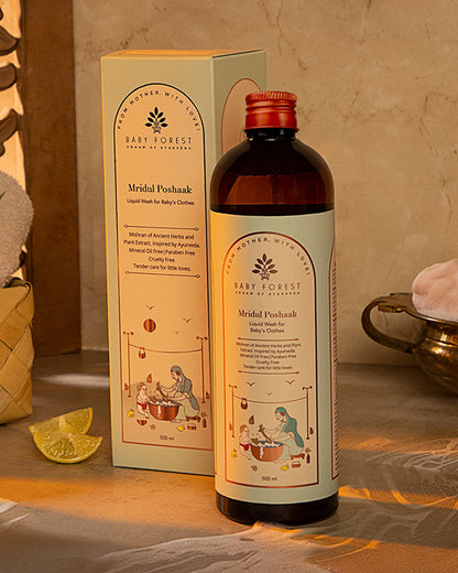 Baby Forest Mridul Poshaak Liquid Laundry Detergent-With Plant Based Formulation-Infant Safe