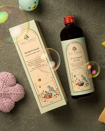 Baby Forest Mridul Poshaak Liquid Laundry Detergent-With Plant Based Formulation-Infant Safe