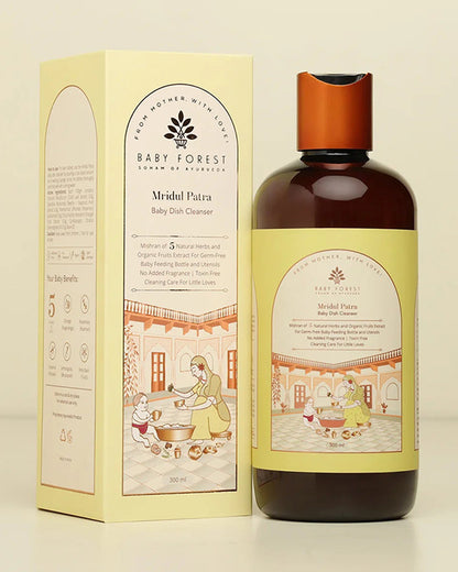 Baby Forest Mridul Patra Ayurvedic Bottle & Dish Cleaner-Sulphate & Paraben Free-Natural Plant Based-Infant Safe