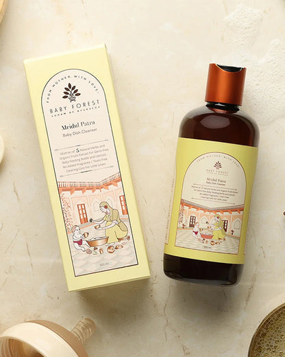 Baby Forest Mridul Patra Ayurvedic Bottle & Dish Cleaner-Sulphate & Paraben Free-Natural Plant Based-Infant Safe