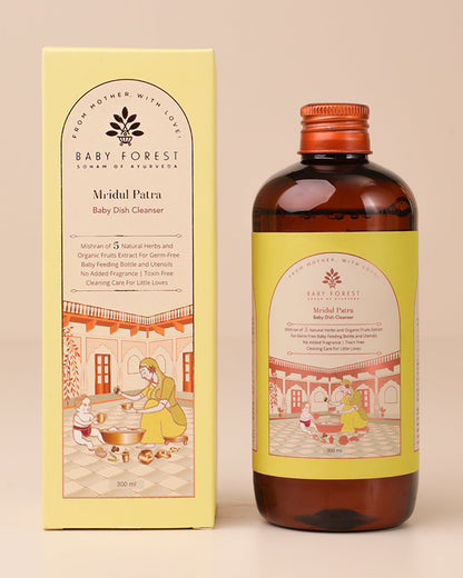 Baby Forest Mridul Patra Ayurvedic Bottle & Dish Cleaner-Sulphate & Paraben Free-Natural Plant Based-Infant Safe