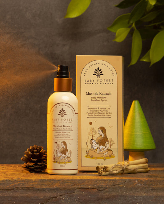 Baby Forest Mashak Kawach Mosquito Repellent Spray-Ayurvedic Formula-For Infants