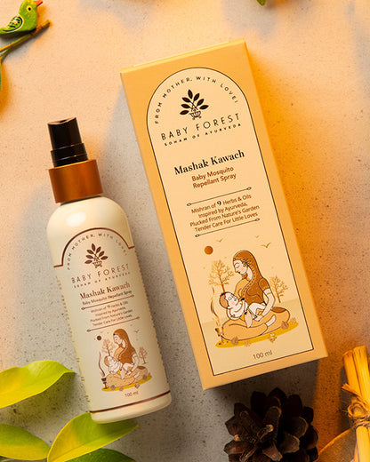 Baby Forest Mashak Kawach Mosquito Repellent Spray-Ayurvedic Formula-For Infants