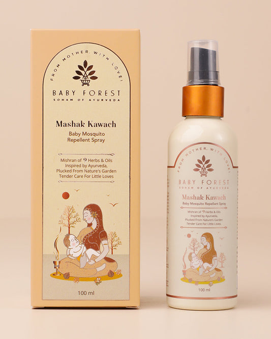 Baby Forest Mashak Kawach Mosquito Repellent Spray-Ayurvedic Formula-For Infants