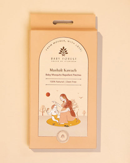 Baby Forest Mashak Kawach Mosquito Repellent Patches-Ayurvedic Formula-12 Hour Protection-For Infants